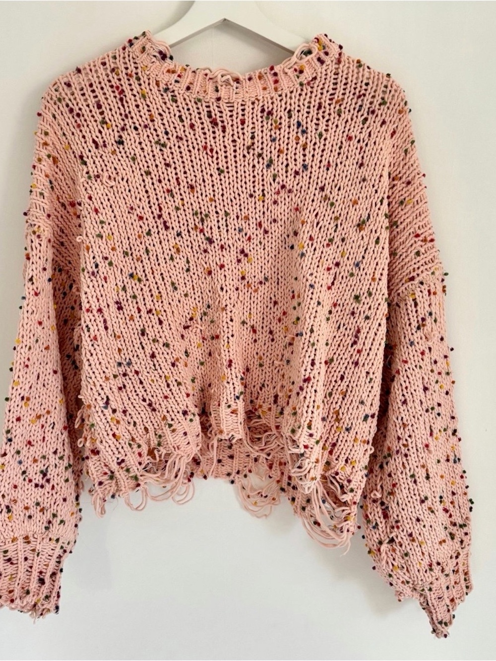 Adora Pink Confetti Sweater